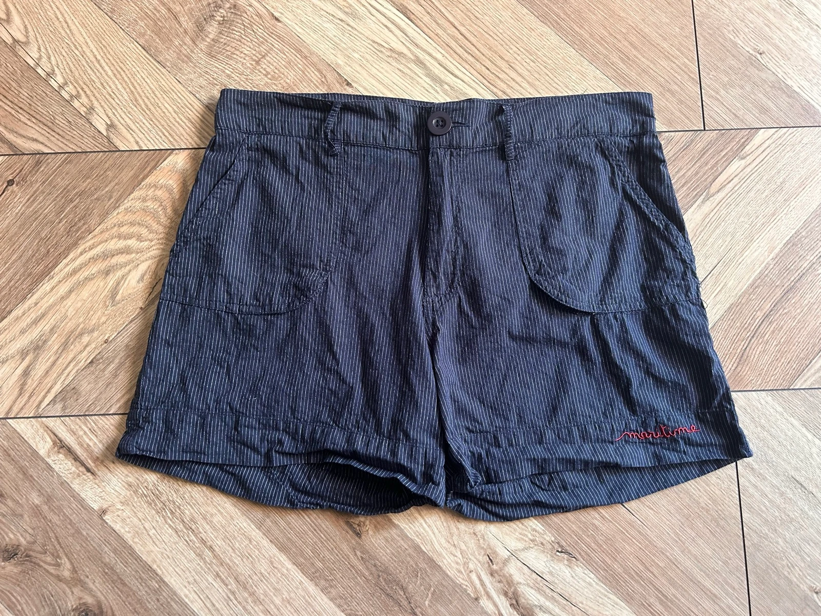Navy blue striped 'nautical' style shorts U Collection – Size 40 – photo 2